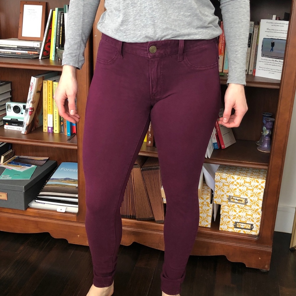 American Eagle Purple Super Stretch Jegging size 6